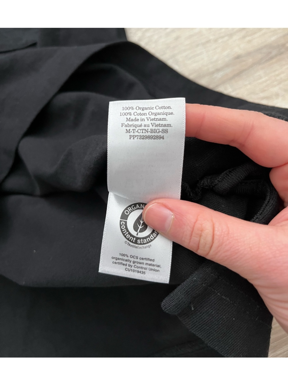 NWT Everlane Men’s Black Crewneck Pocket Tee Short Sleeves - Size Small - Picture 5 of 6